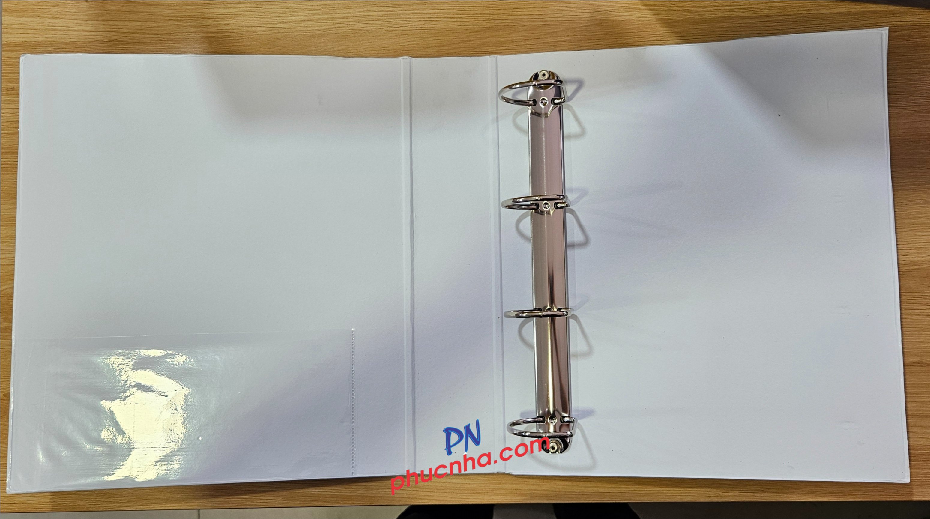 Bìa còng kiếng Thành Phát 4 còng A4 (trắng, đỏ, xanh dương, vàng) - 3cm/ 5cm/ 7cm