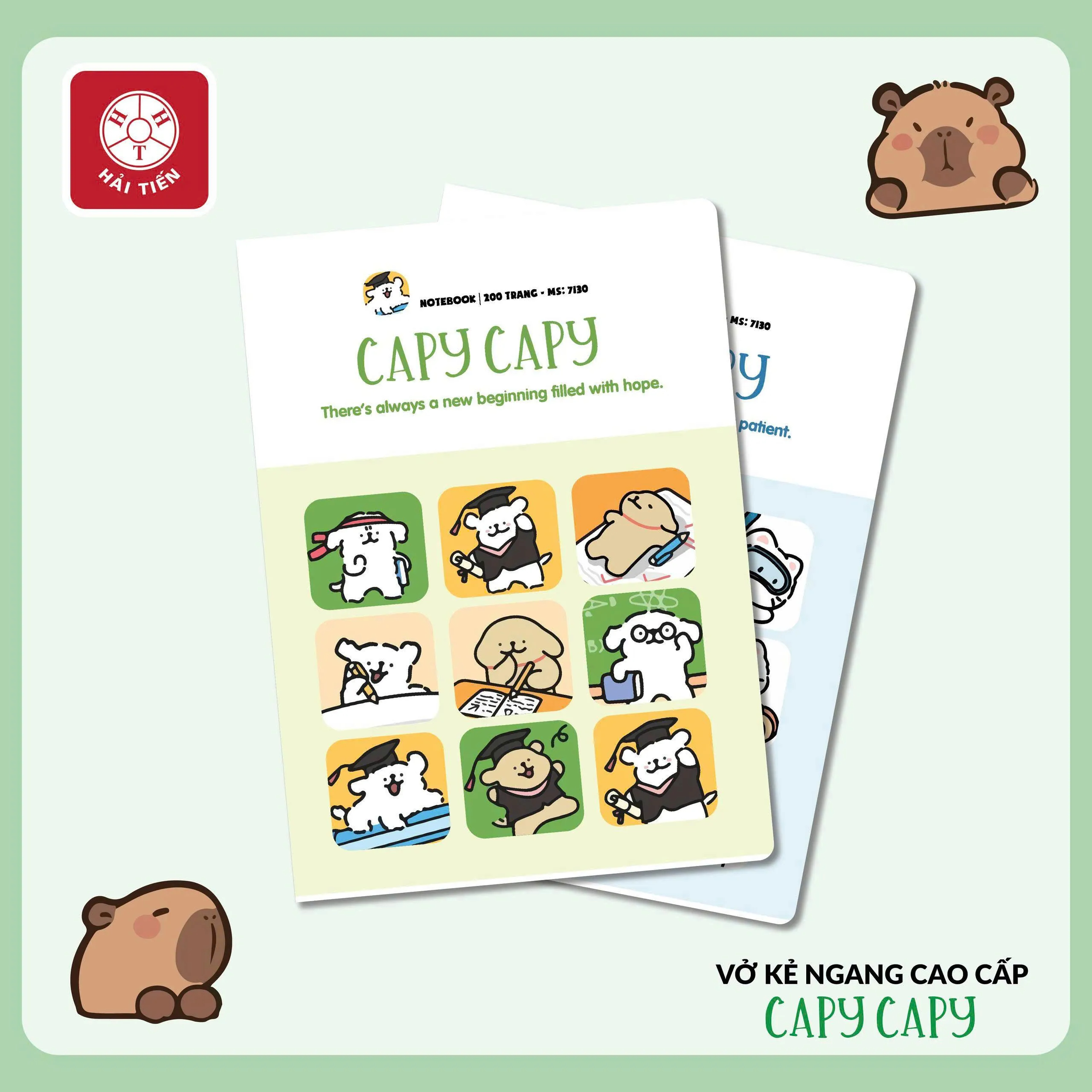 Tập SV Hải Tiến Capy Capy 7123 120trang 70gsm kẻ ngang (5/100)