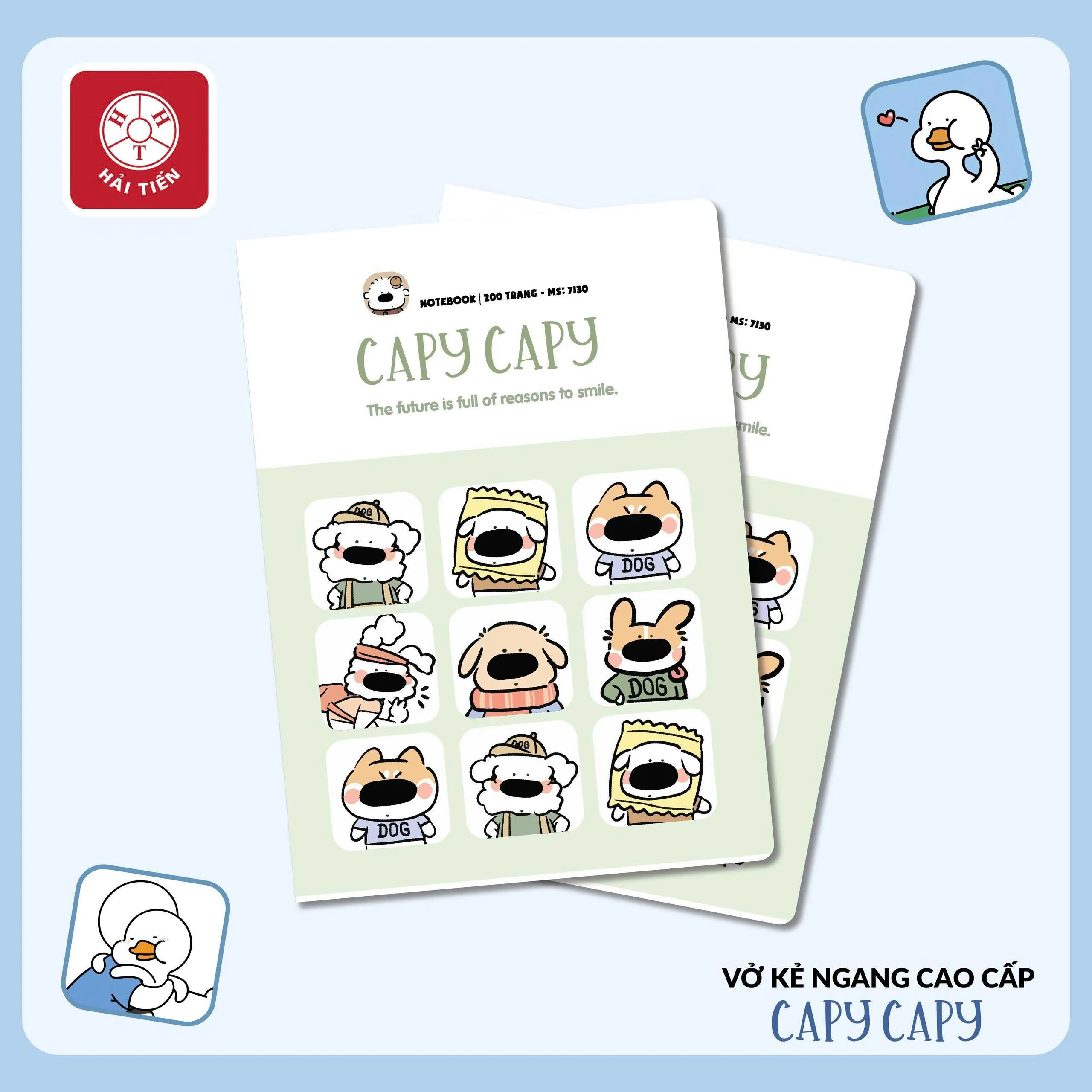 Tập SV Hải Tiến Capy Capy 7123 120trang 70gsm kẻ ngang (5/100)
