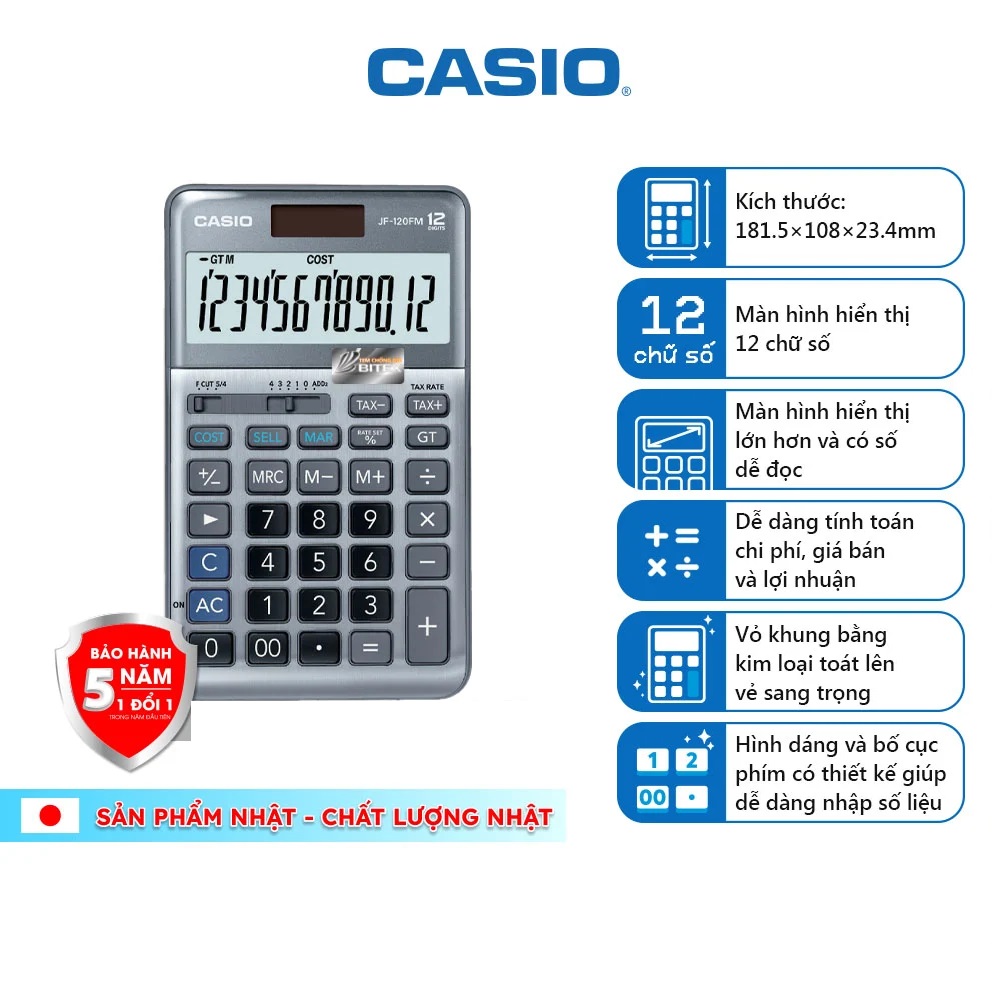 Máy tính Casio JF-120FM