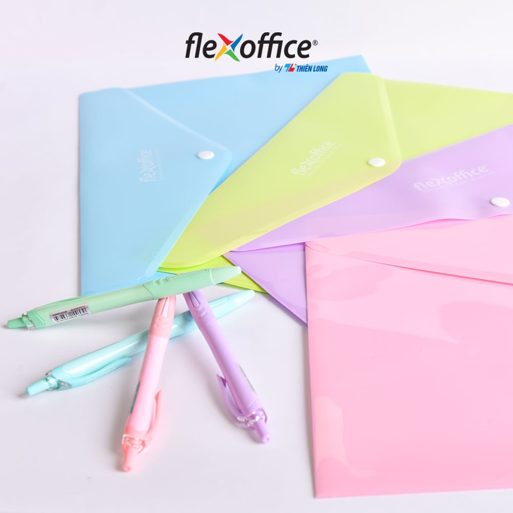 Bìa nút Thiên Long F4 màu Flexoffice Pazto FO-CBF010 màu ngẫu nhiên (10)