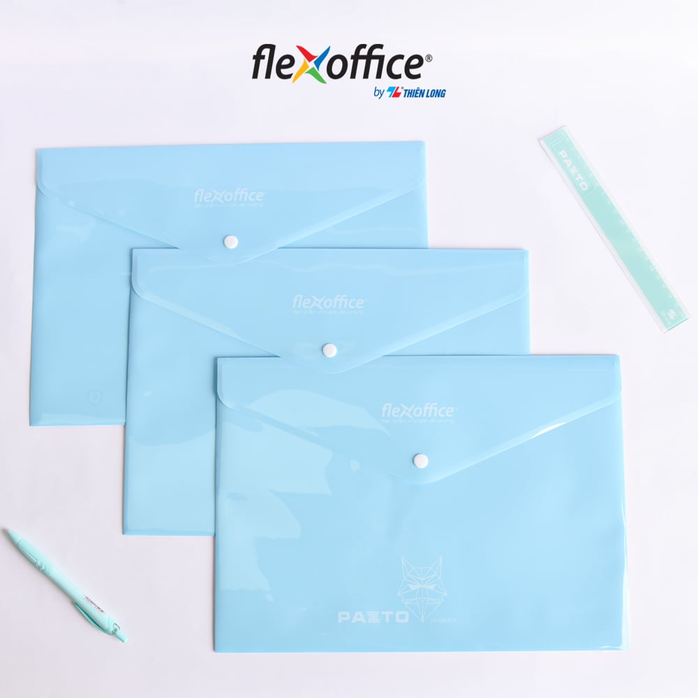 Bìa nút Thiên Long F4 màu Flexoffice Pazto FO-CBF010 màu ngẫu nhiên (10)