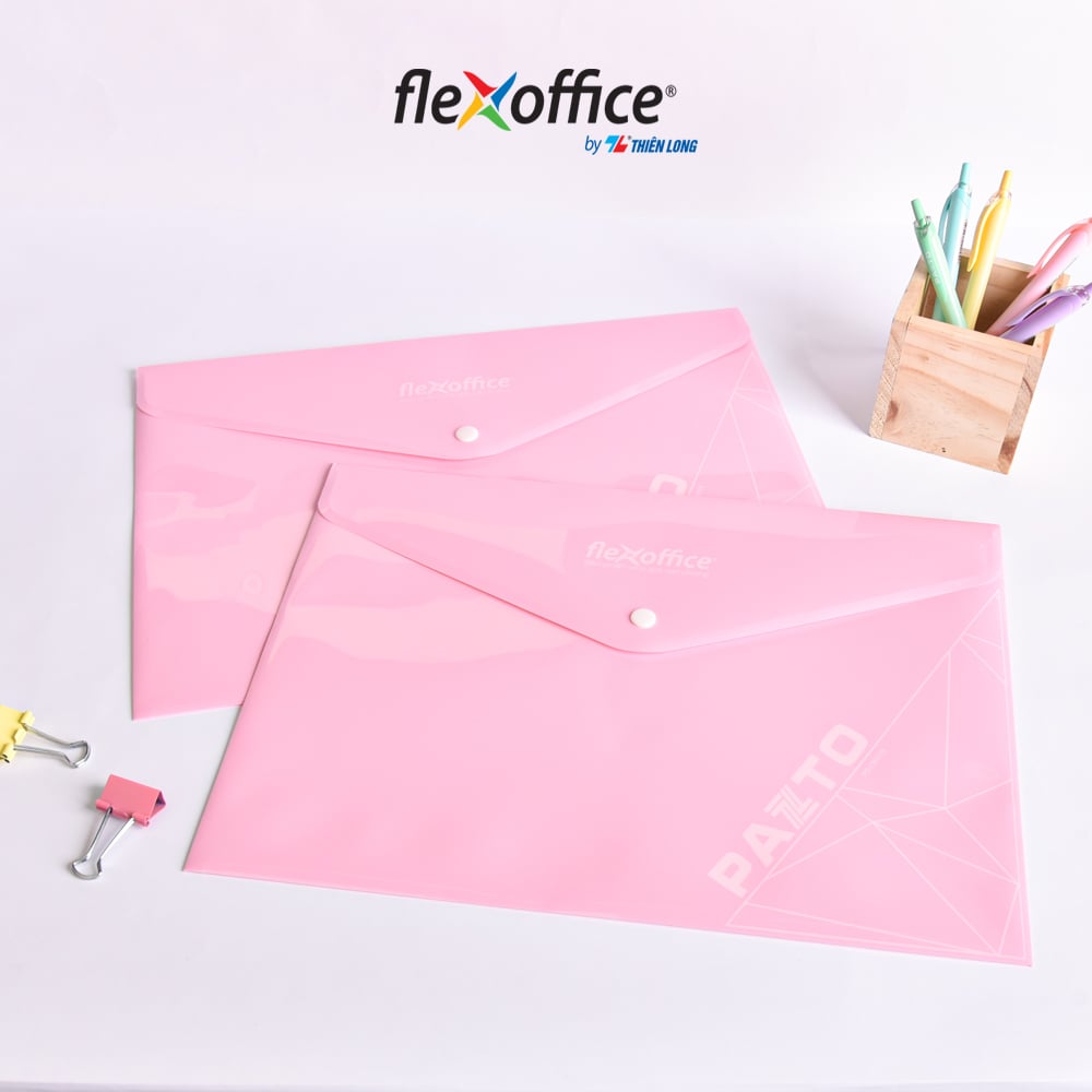 Bìa nút Thiên Long F4 màu Flexoffice Pazto FO-CBF010 màu ngẫu nhiên (10)