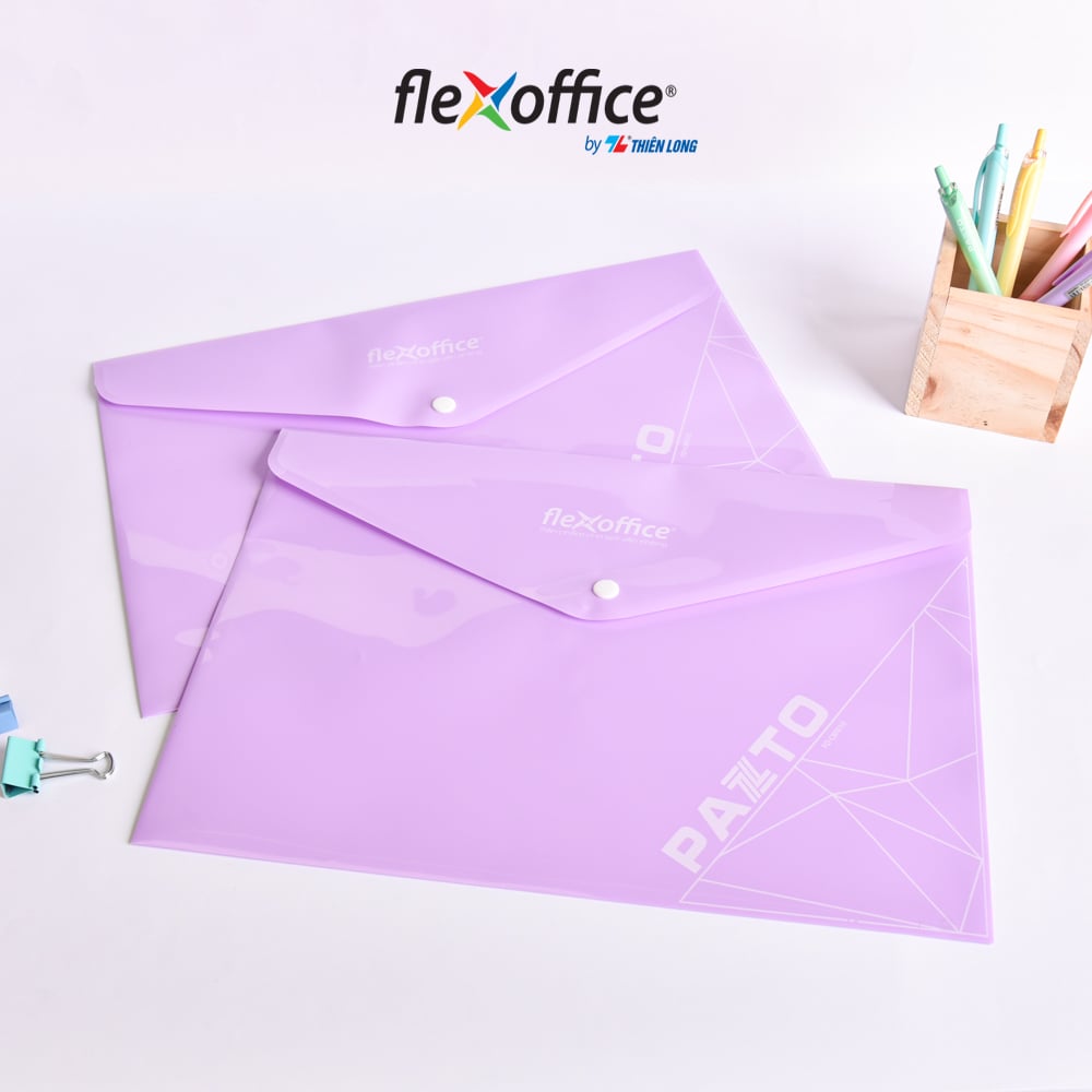 Bìa nút Thiên Long F4 màu Flexoffice Pazto FO-CBF010 màu ngẫu nhiên (10)