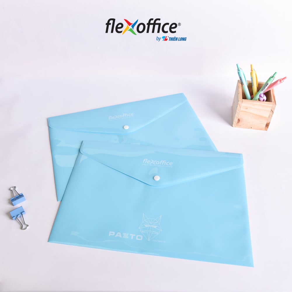 Bìa nút Thiên Long F4 màu Flexoffice Pazto FO-CBF010 màu ngẫu nhiên (10)