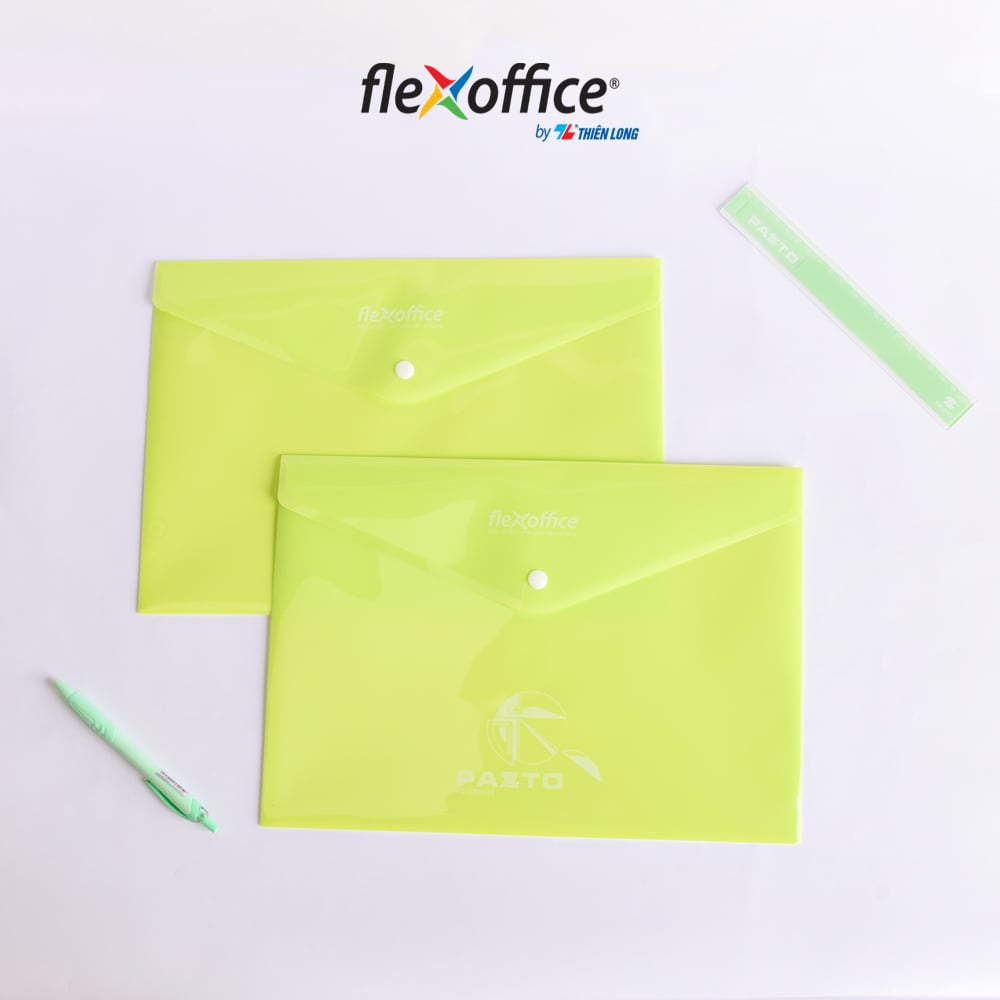 Bìa nút Thiên Long A4 màu Flexoffice Pazto FO-CBF009 màu ngẫu nhiên (10)