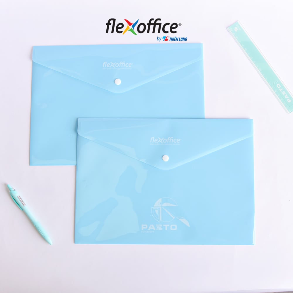 Bìa nút Thiên Long A4 màu Flexoffice Pazto FO-CBF009 màu ngẫu nhiên (10)