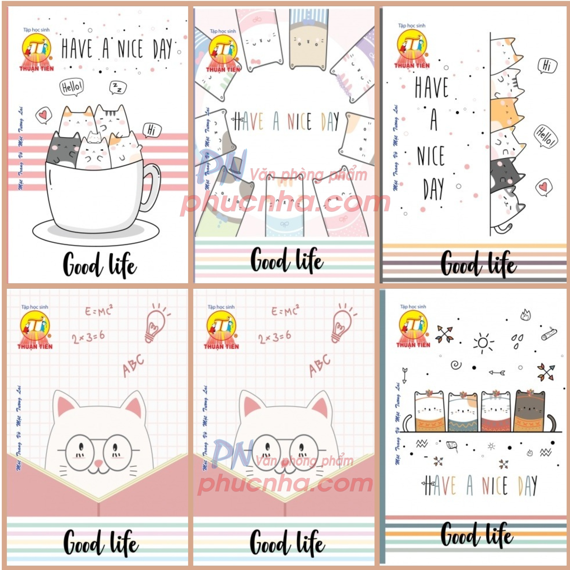 Tập SV Thuận Tiến Good Life 200 trang 60gsm 4ly ngang sinh viên B5 Tibook (5/70)