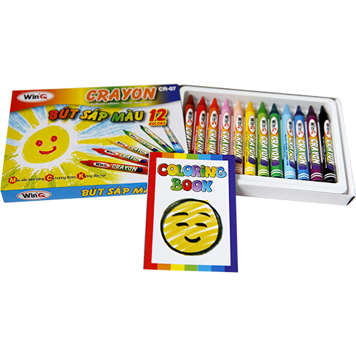 Bút sáp màu thơm WinQ CR-07 12 màu/ CR-08 18 màu