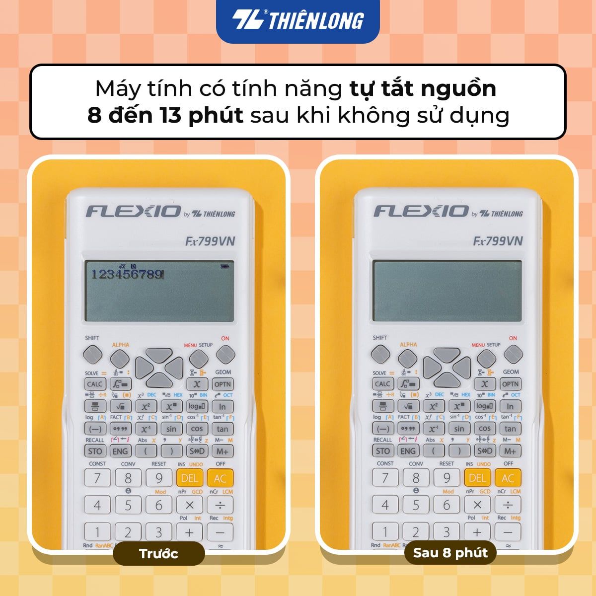 Máy tính Thiên Long Flexio Fx799VN bản mới nhất năm 2026 (bản mới bổ sung tính năng hình học không gian)