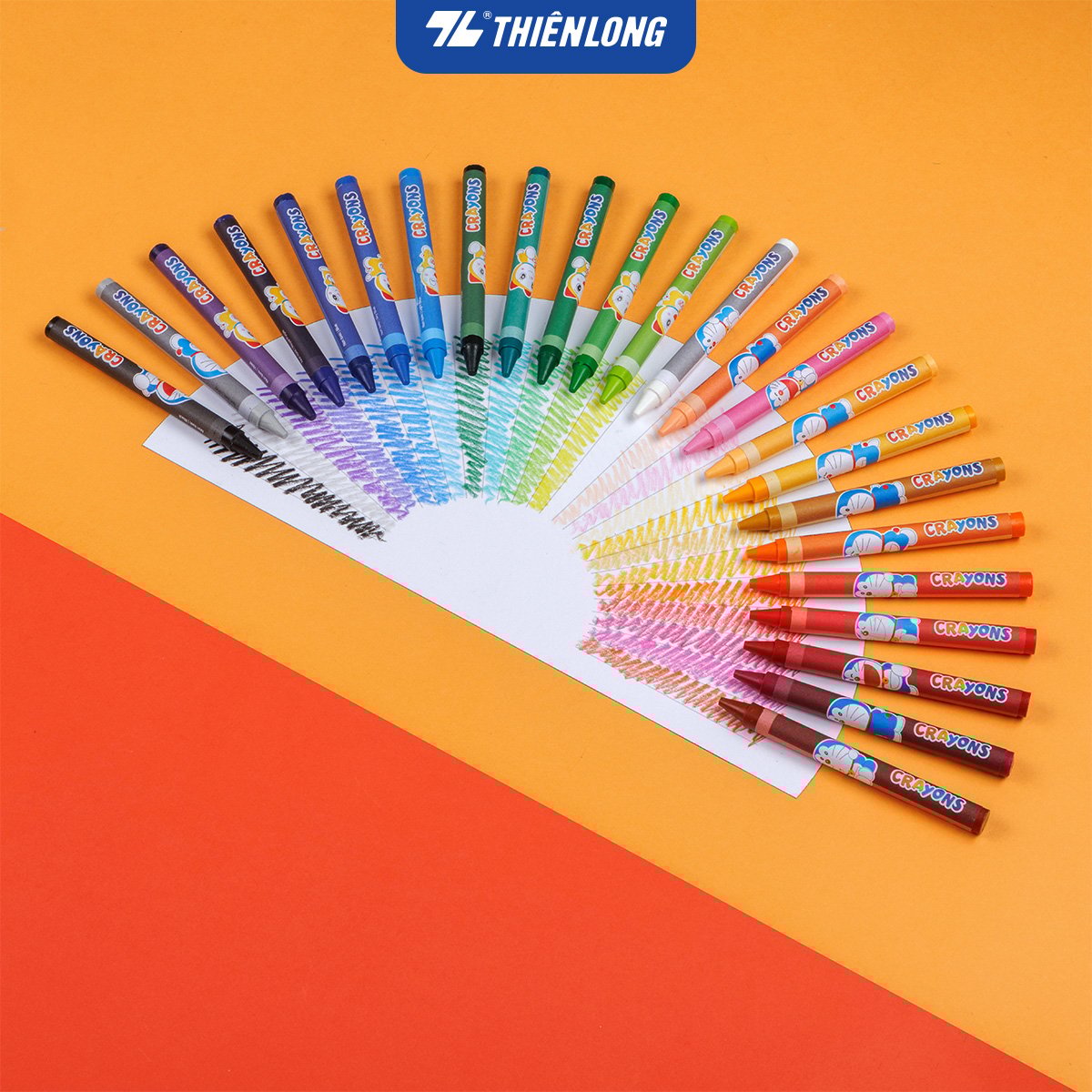 Sáp màu Thiên Long Colokit Doremon CRC04 10 màu, CRC05 16 màu, CRC06 24 màu
