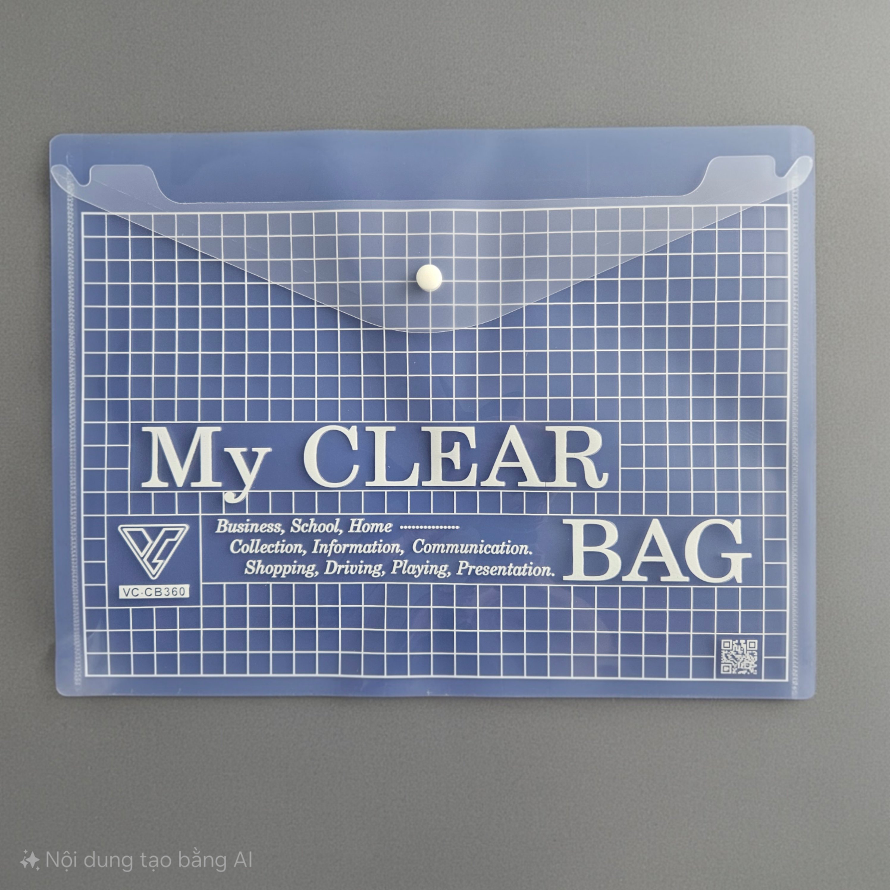 Bìa nút my clear F4 VC-360 25x35cm (12 cái/ xấp)