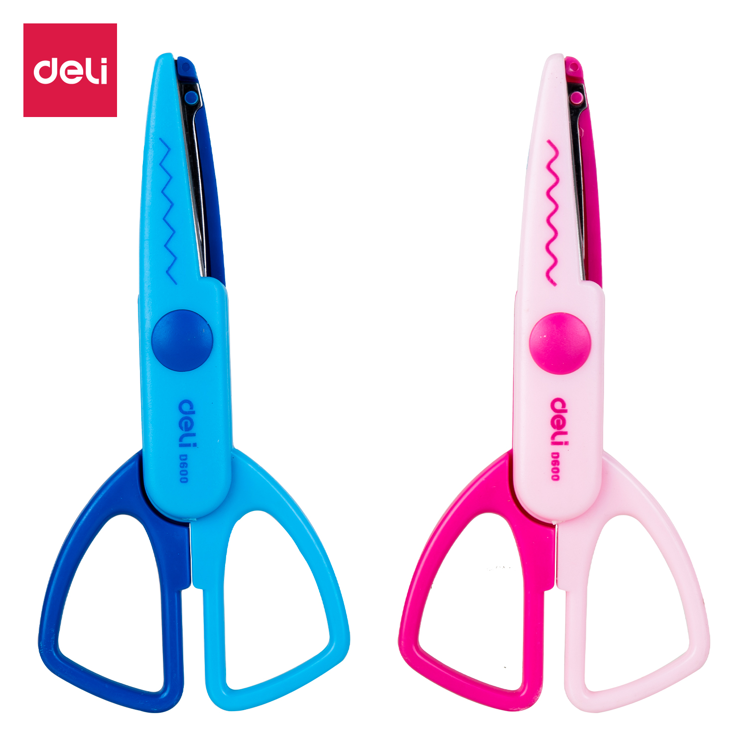 Kéo thủ công răng cưa Deli D60001 136mm