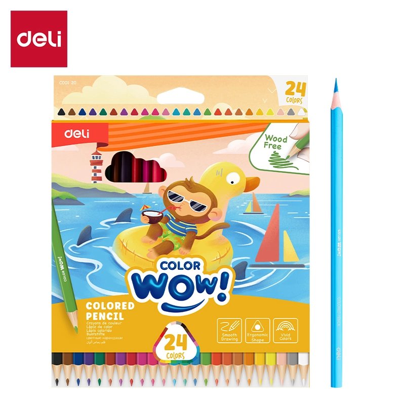 Bút chì màu Deli Leisure Holiday C00120 24 màu