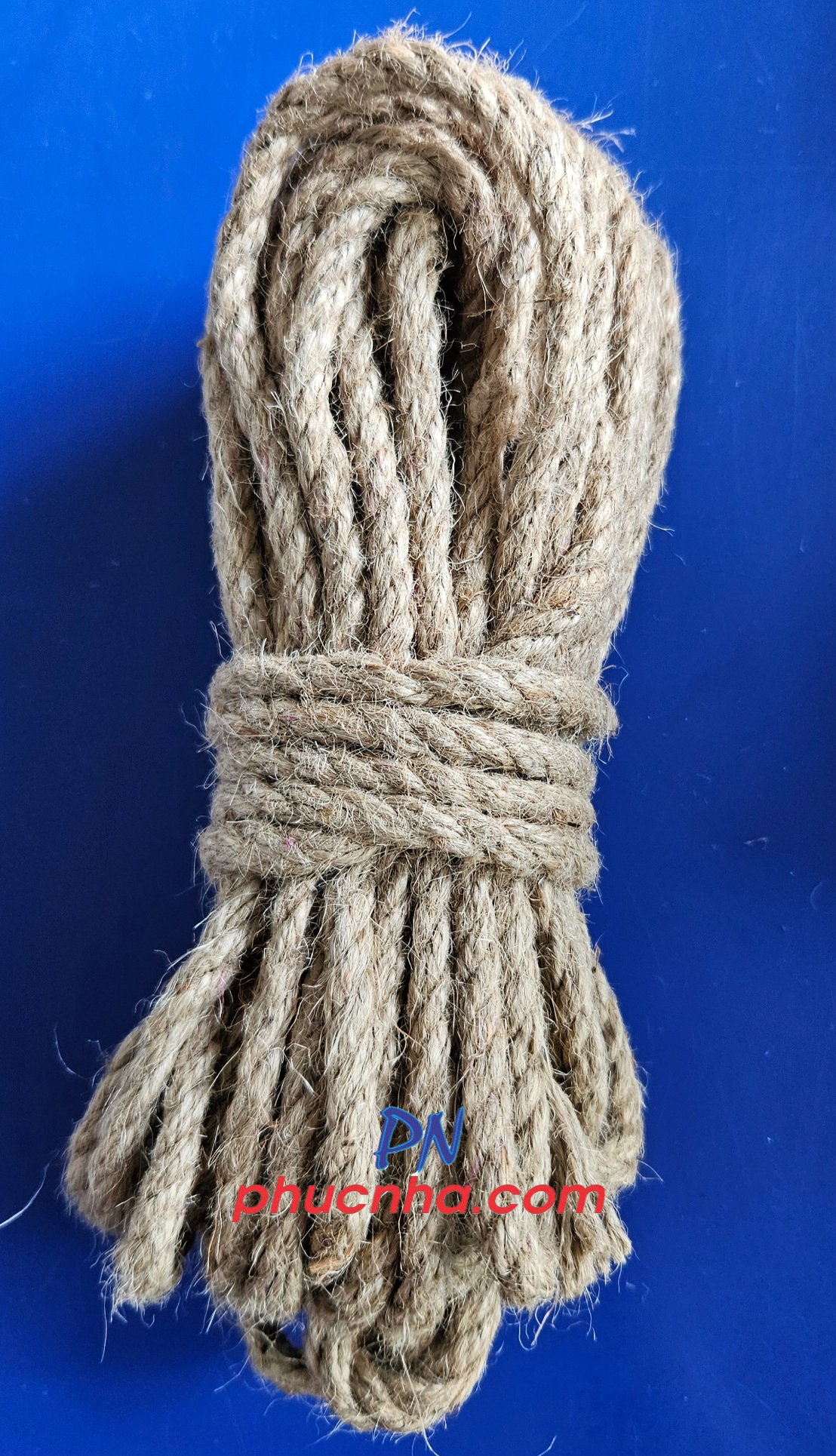 Dây thừng, dây cói bố nâu cuộn sợi 6mm dài 12 mét