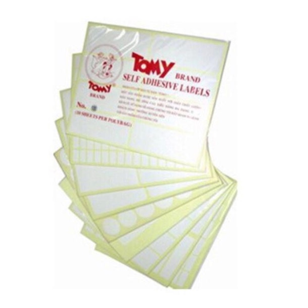 Decal tomy tem, nhãn dán A5 (10 tờ/ xấp - 25 xấp/ lốc)