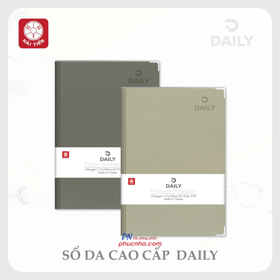 Sổ Hải Tiến Daily 6 bìa da A5 8779 240 trang 70gsm (48)