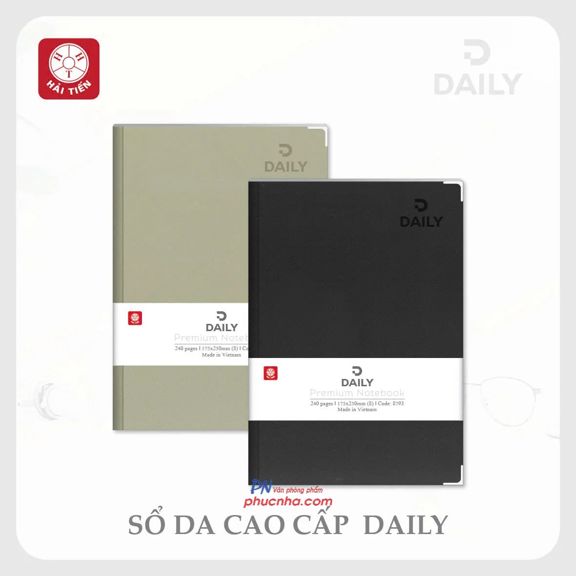 Sổ Hải Tiến Daily 6 bìa da A5 8779 240 trang 70gsm (48)