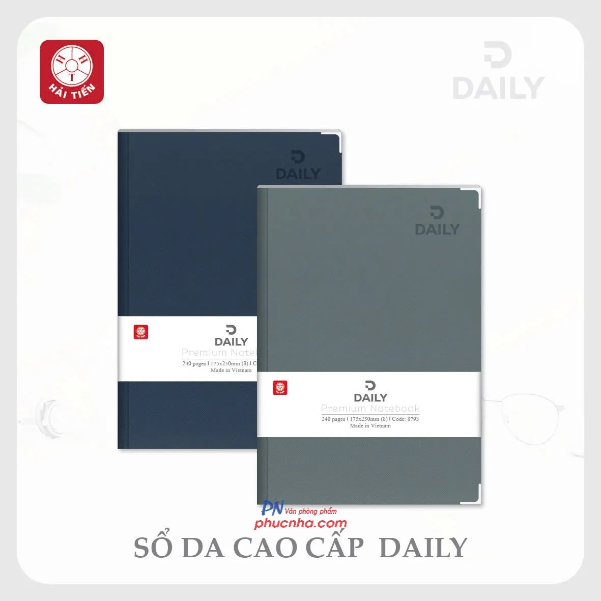 Sổ Hải Tiến Daily 6 bìa da A5 8779 240 trang 70gsm (48)