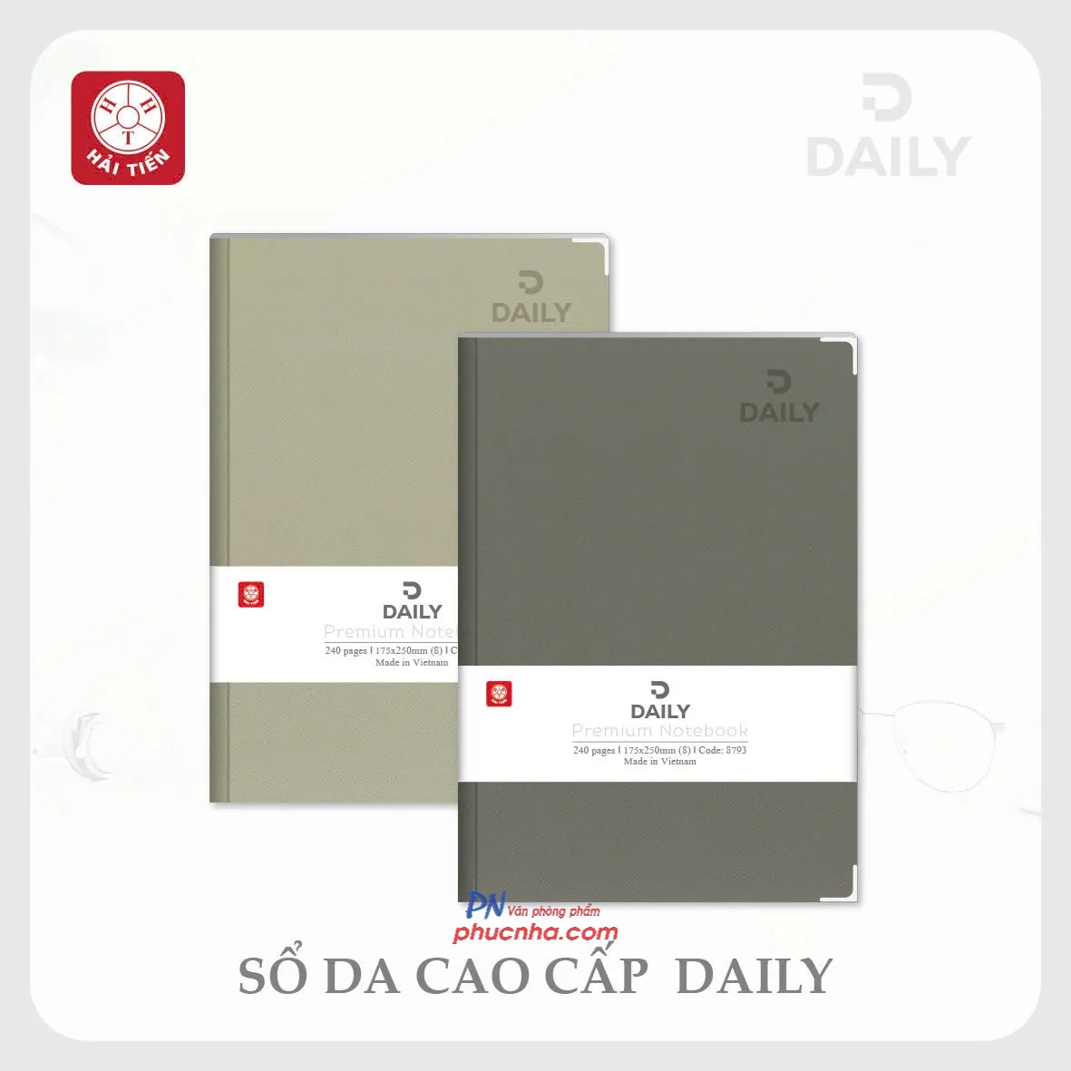 Sổ bìa da Hải Tiến Daily A4 8809 240 trang 70gsm (24)