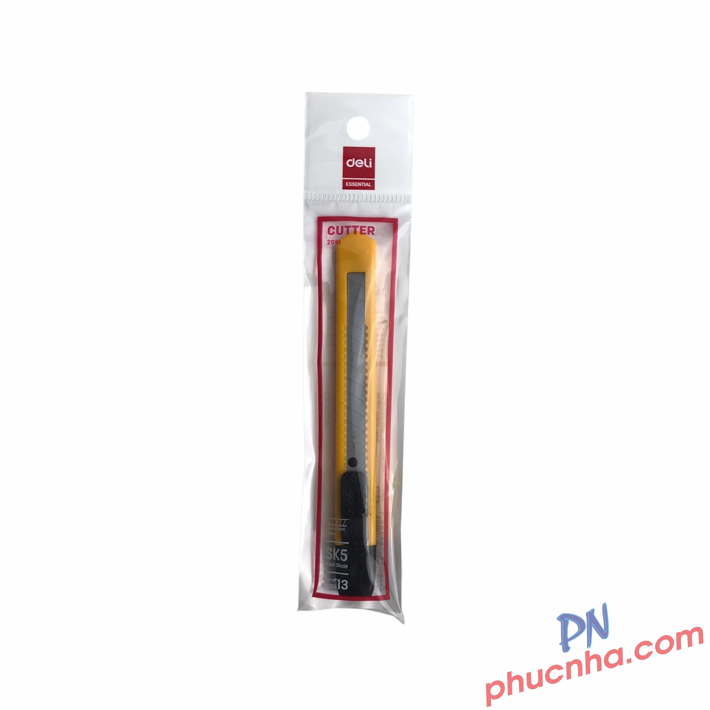 Dao rọc giấy nhỏ 9mm Deli 2051 (60)