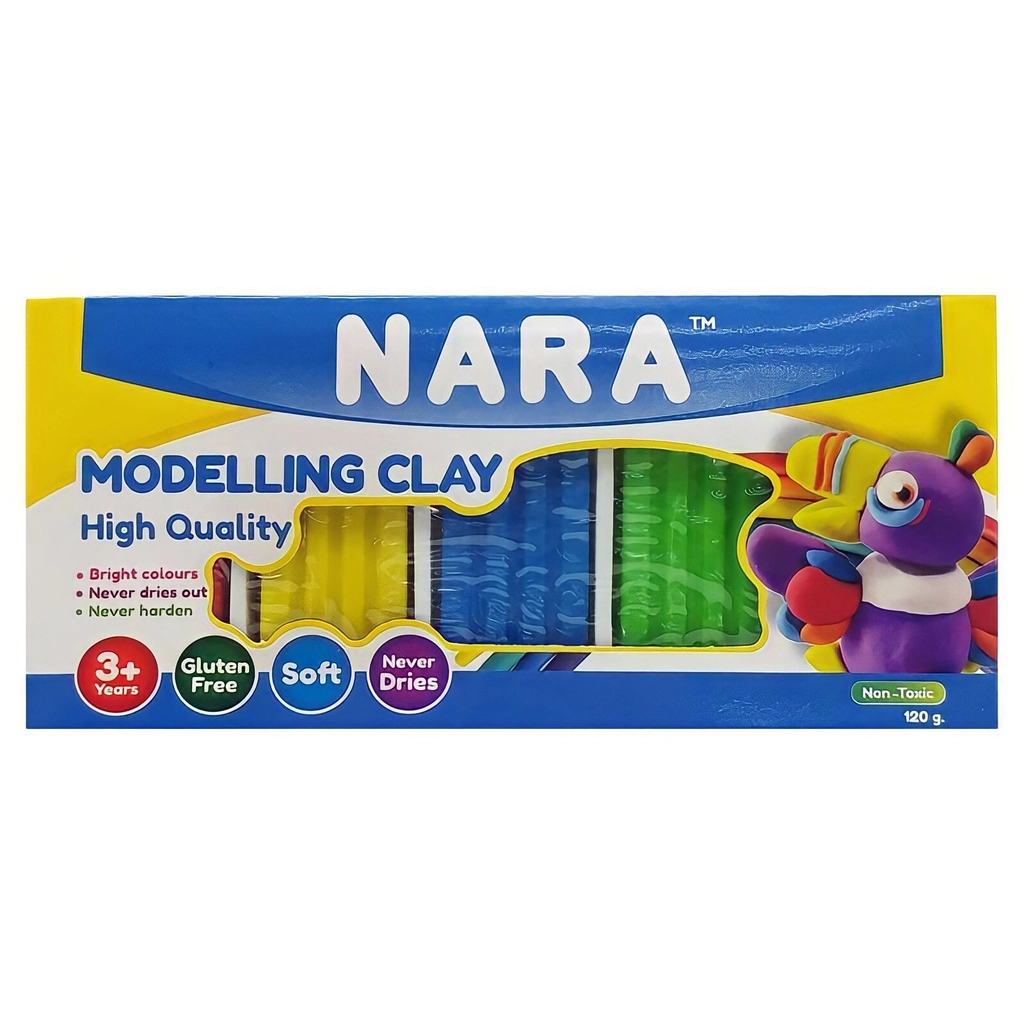 Đất nặn Nara NA-BXTR-120-5 5610 5 màu 120gr(96)