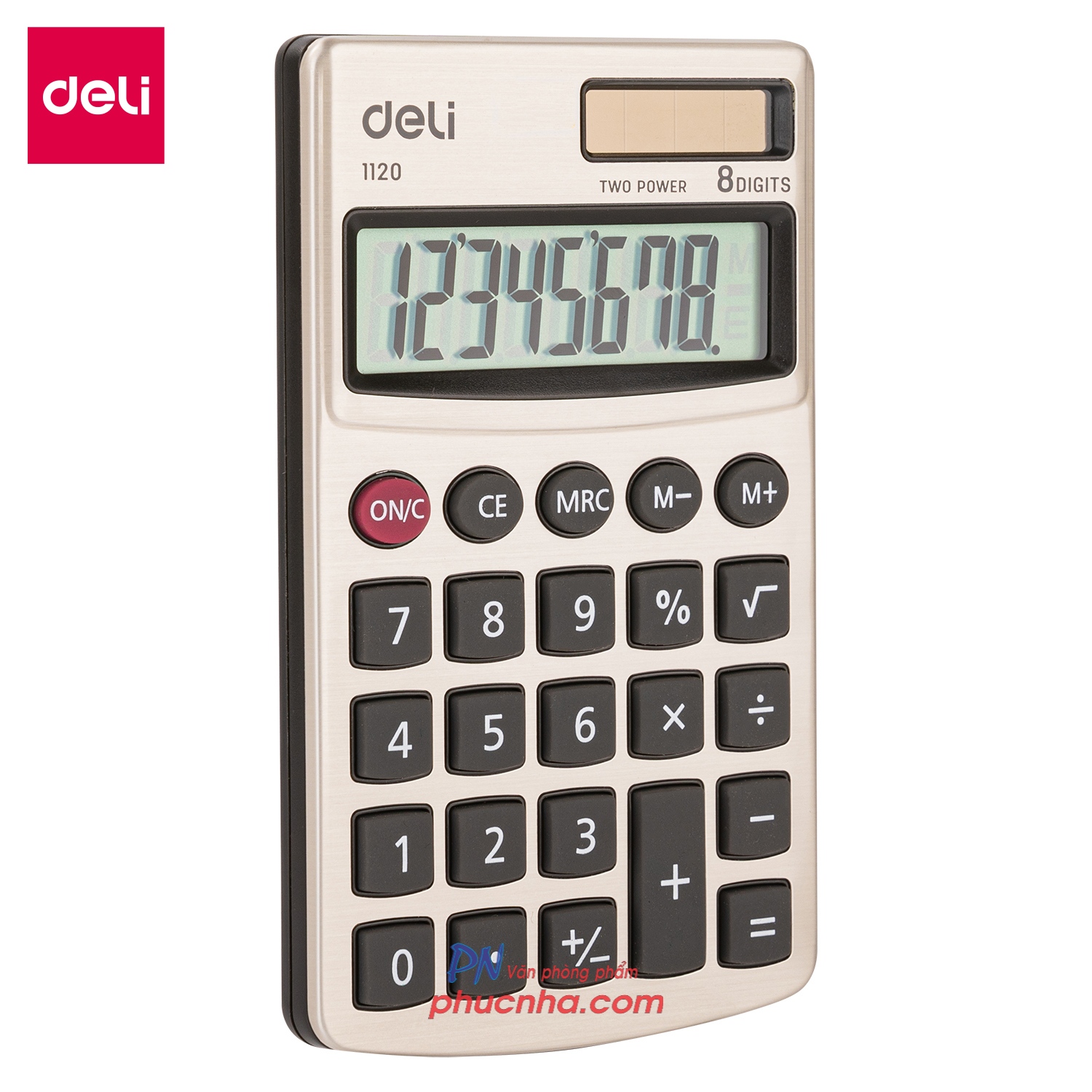 Máy tính Deli 1120 8 số máy nhỏ bỏ túi