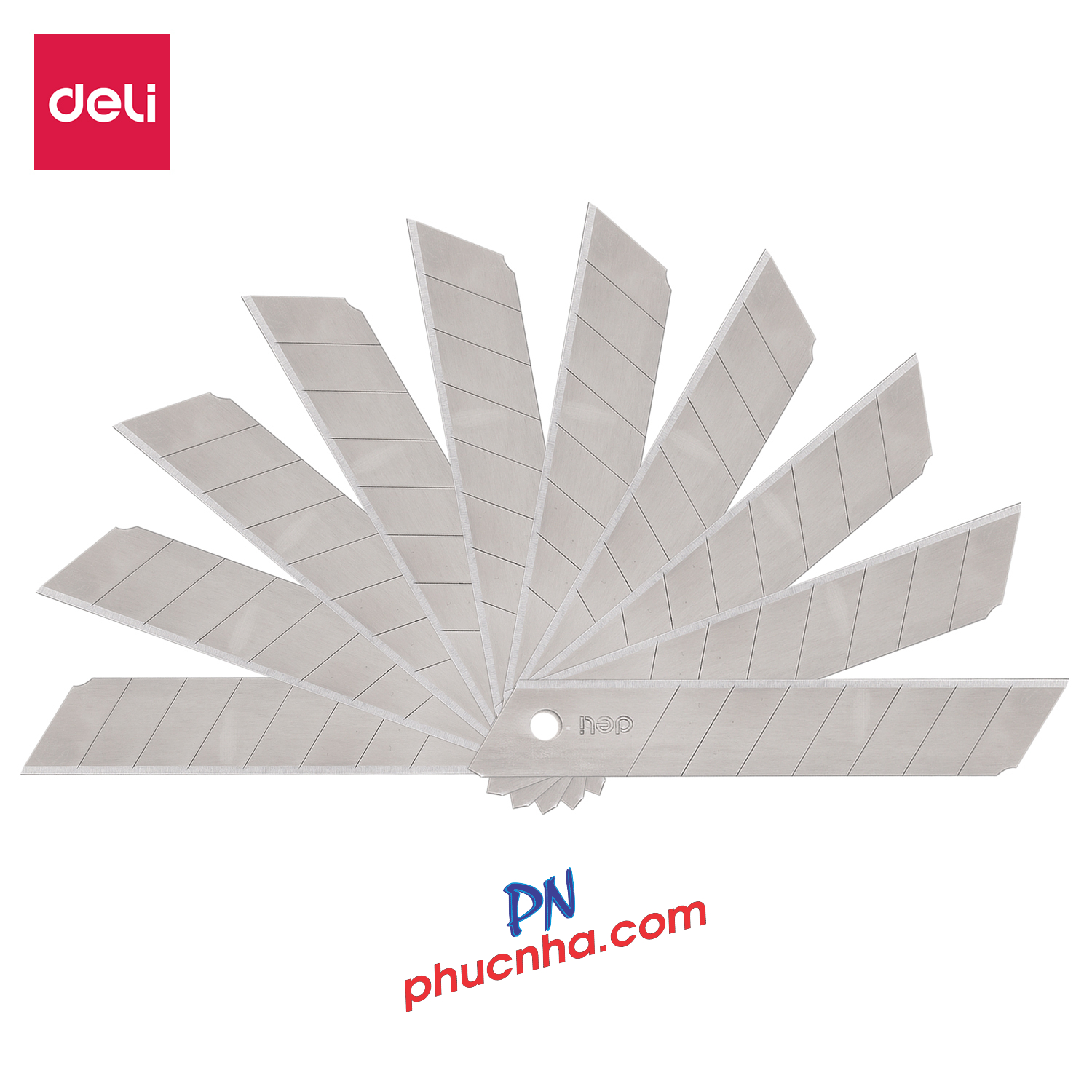 Lưỡi dao rọc giấy lớn 18mm Deli 2011 (ống 10 lưỡi)