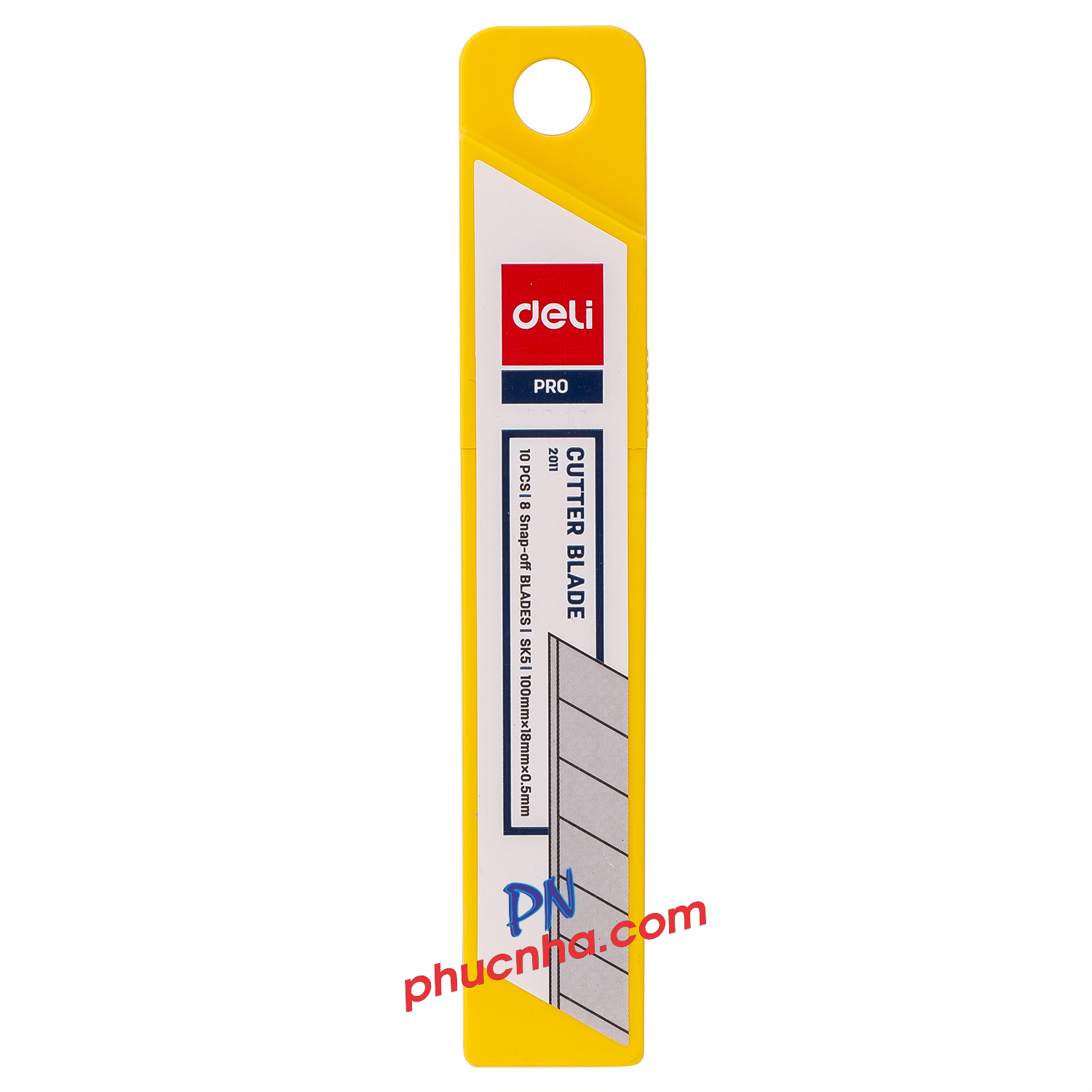 Lưỡi dao rọc giấy lớn 18mm Deli 2011 (ống 10 lưỡi)