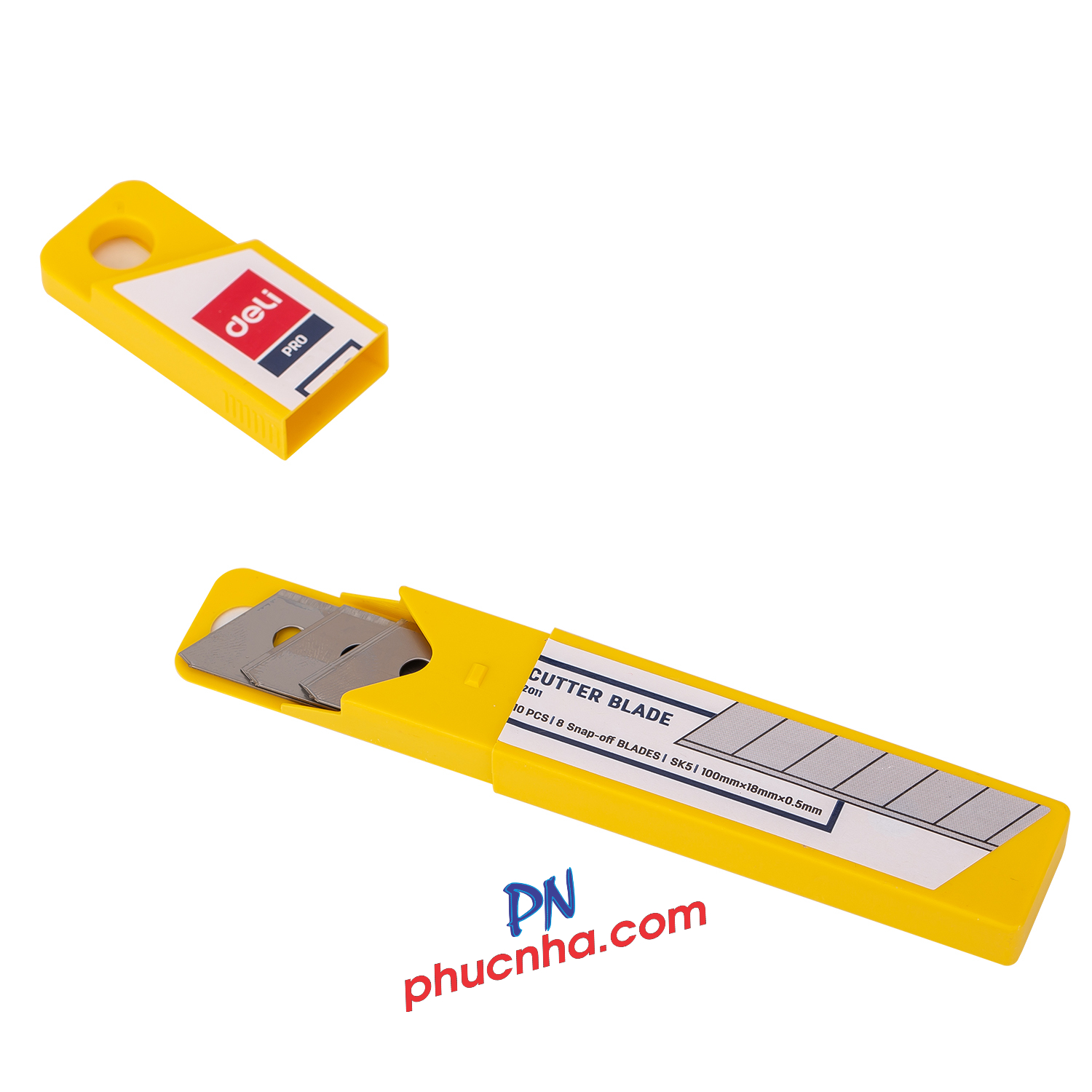 Lưỡi dao rọc giấy lớn 18mm Deli 2011 (ống 10 lưỡi)