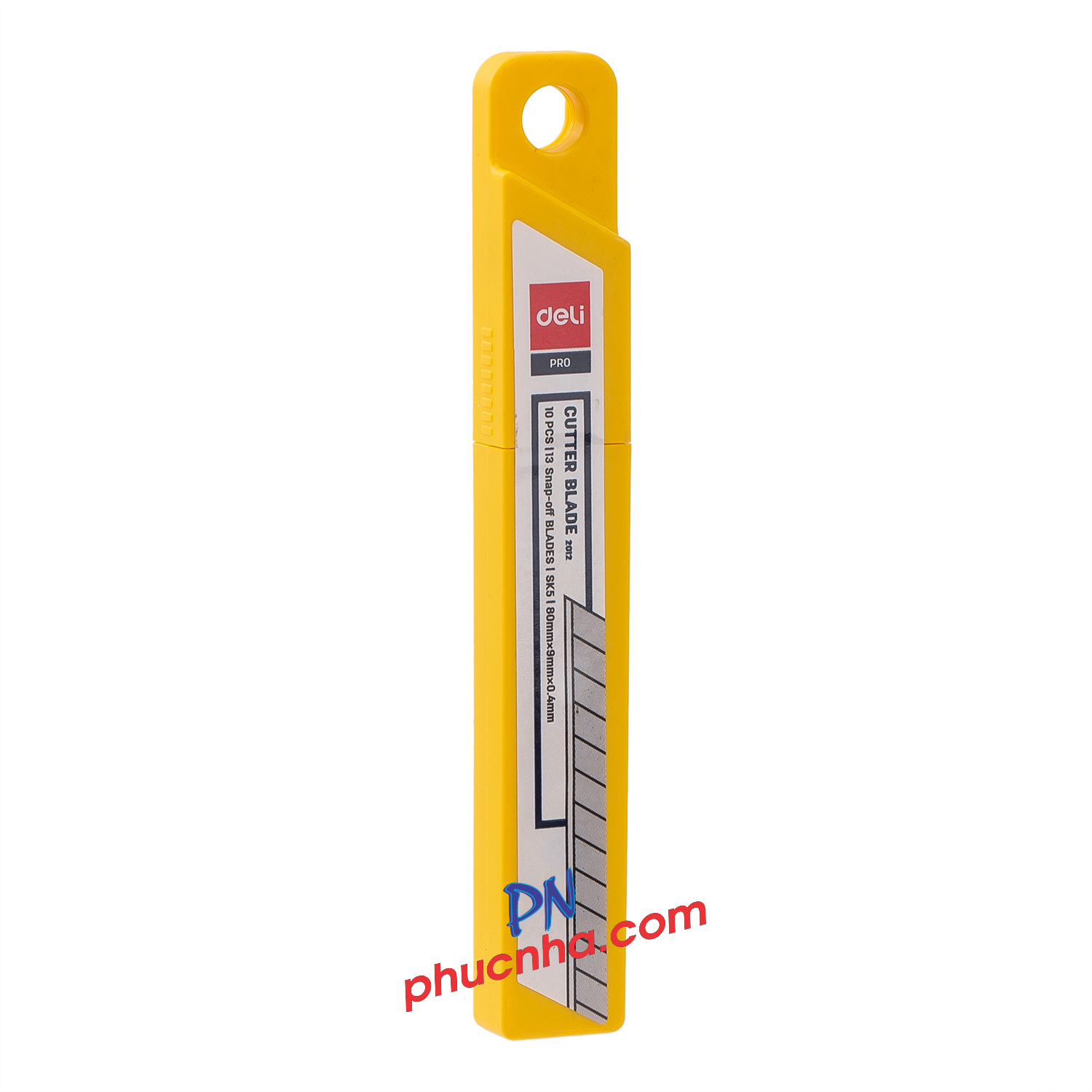 Lưỡi dao rọc giấy nhỏ 9mm Deli 2012 (10 lưỡi/ ống) (36/432)