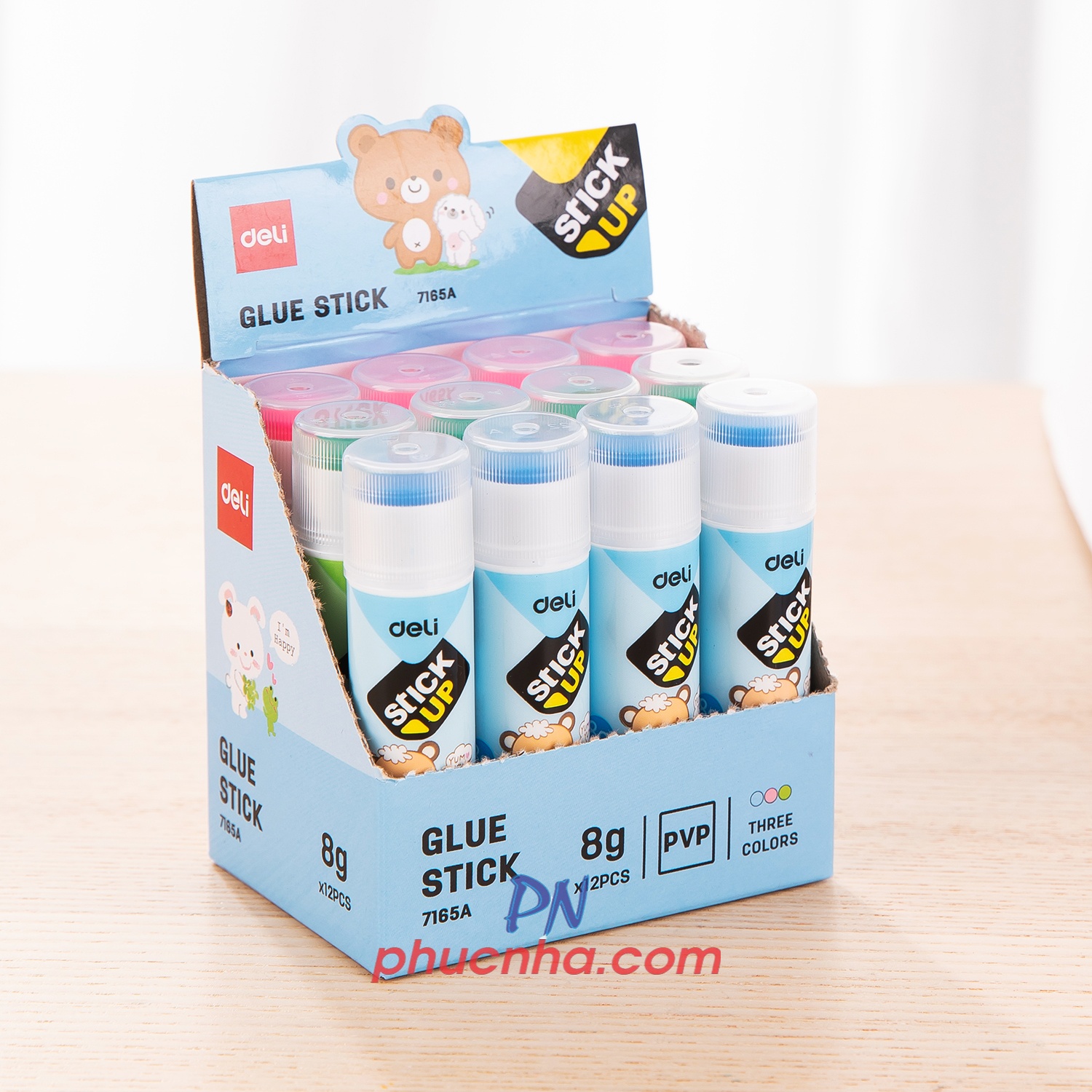 Hồ keo khô Deli 7165A 8g (12)