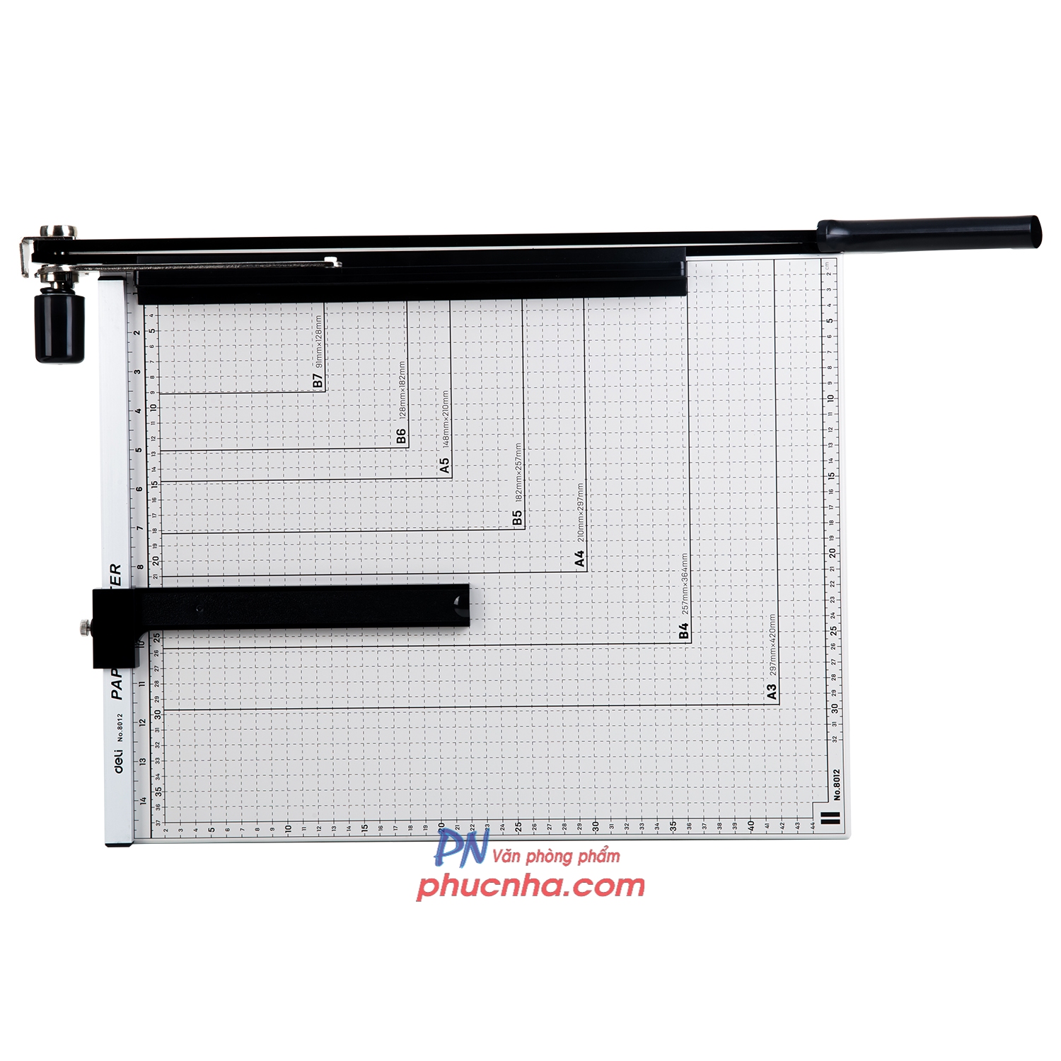 Bàn cắt giấy sắt Deli - 8012, A3 460x380/ 8014, A4 300x250