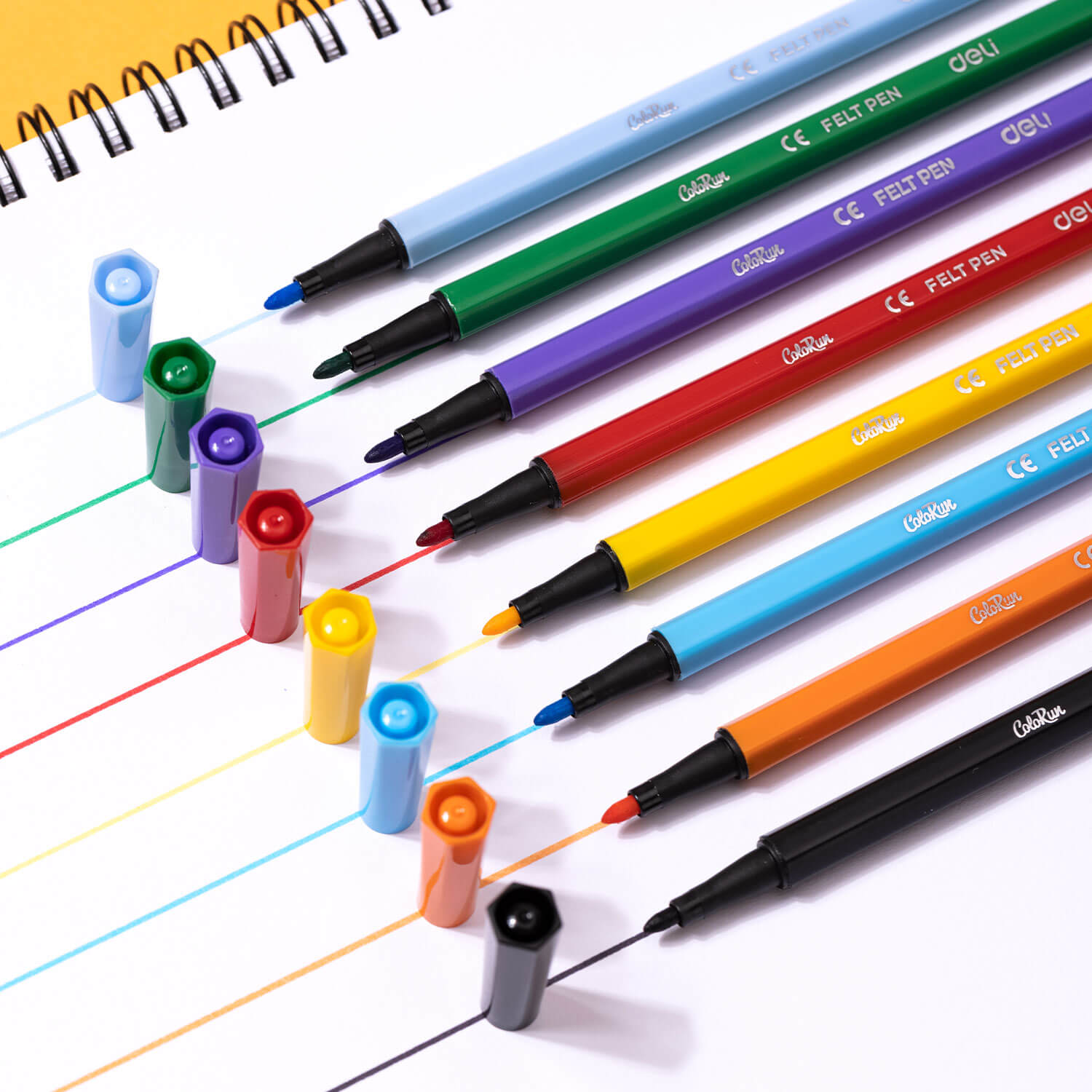 Bút lông màu Deli C157-24 Felt Pen 24 màu