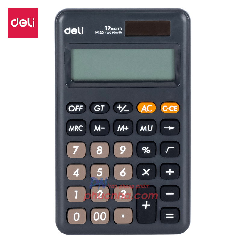 Máy tính Deli M120 (bỏ túi) 12 số - Deli EM120