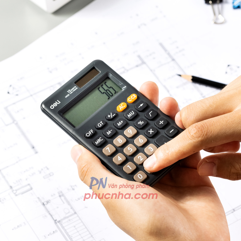 Máy tính Deli M120 (bỏ túi) 12 số - Deli EM120