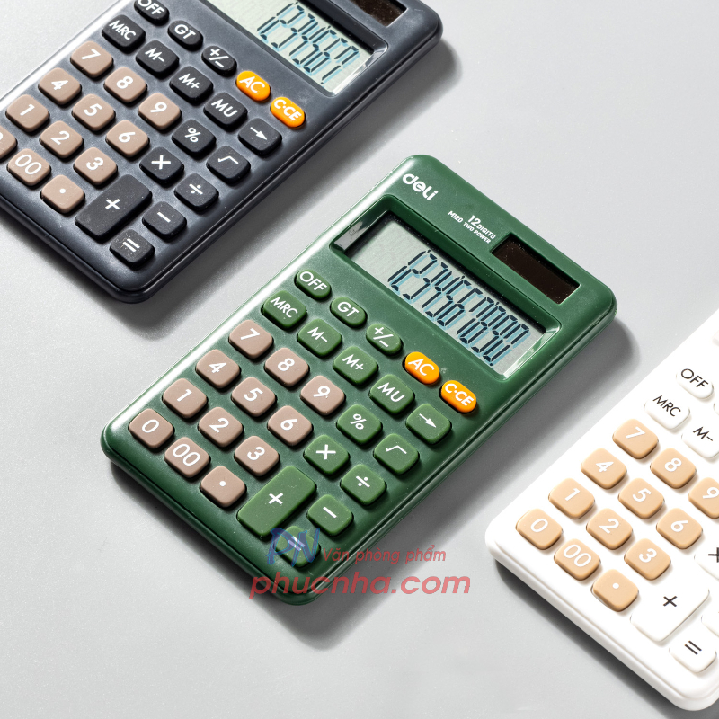 Máy tính Deli M120 (bỏ túi) 12 số - Deli EM120