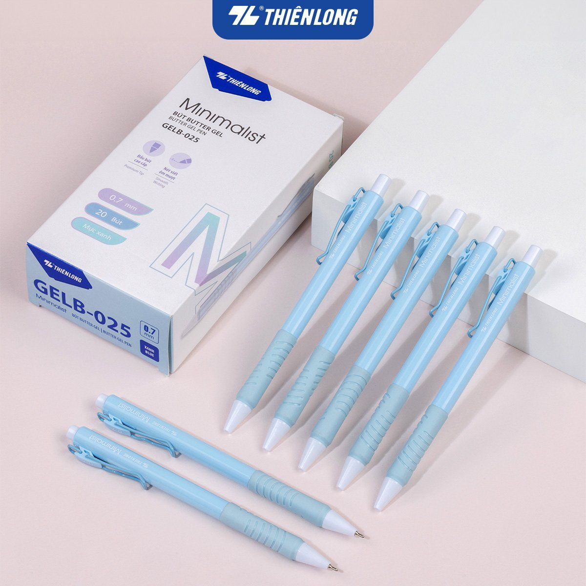 Bút gel bi Thiên Long GELB-025 0.7mm Minimalist butter gel pastel (20)