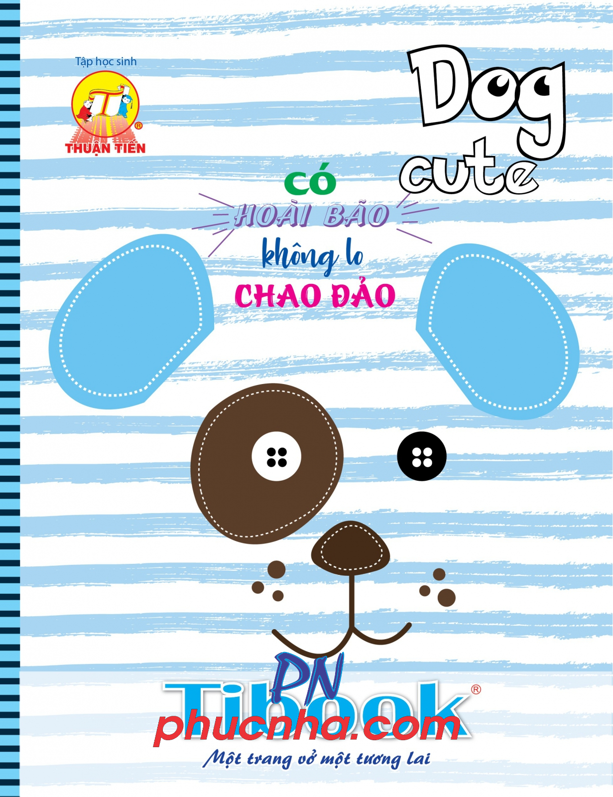 Tập HS Thuận Tiến Dog cute 96tr 80gsm caro 4 ô ly (10/120)