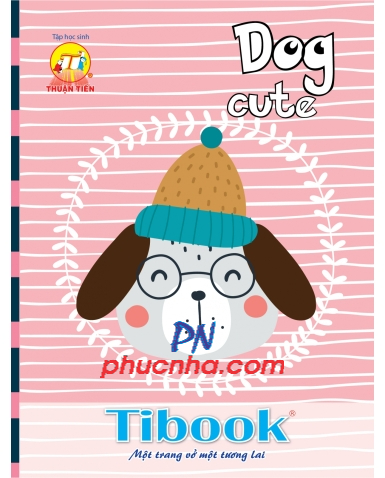 Tập HS Thuận Tiến Dog cute 96tr 80gsm caro 4 ô ly (10/120)