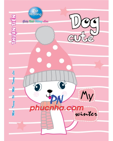 Tập HS Thuận Tiến Dog cute 96tr 80gsm caro 4 ô ly (10/120)