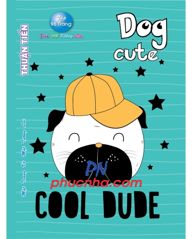 Tập HS Thuận Tiến Dog cute 96tr 80gsm caro 4 ô ly (10/120)