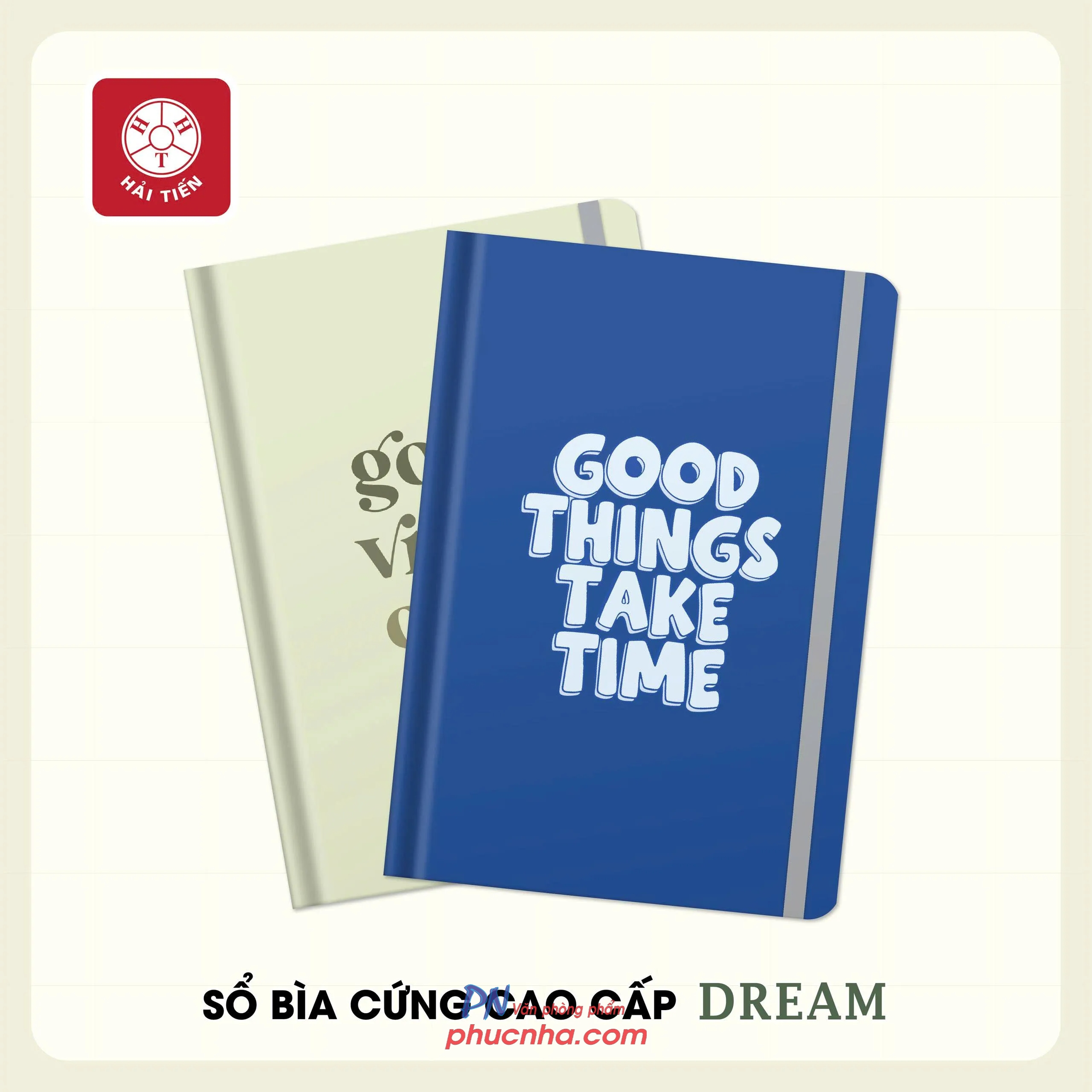 Sổ bìa cứng Hải Tiến 7871 Dream5 135x195mm 100gsm dòng kẻ chấm dot grid