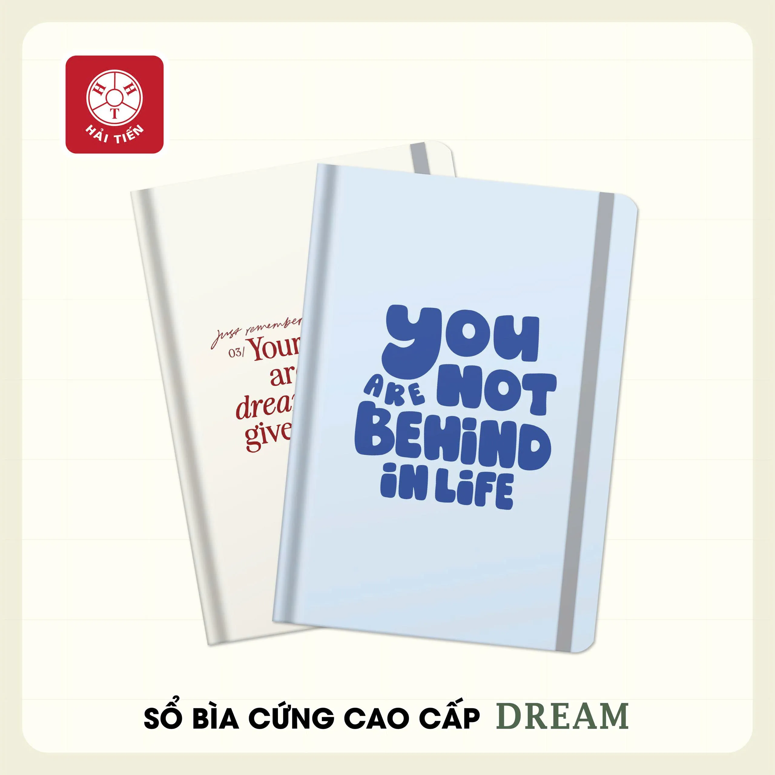 Sổ bìa cứng Hải Tiến Dream 5 9561 13.5x195mm 160 trang 100gsm - Kẻ caro (56)