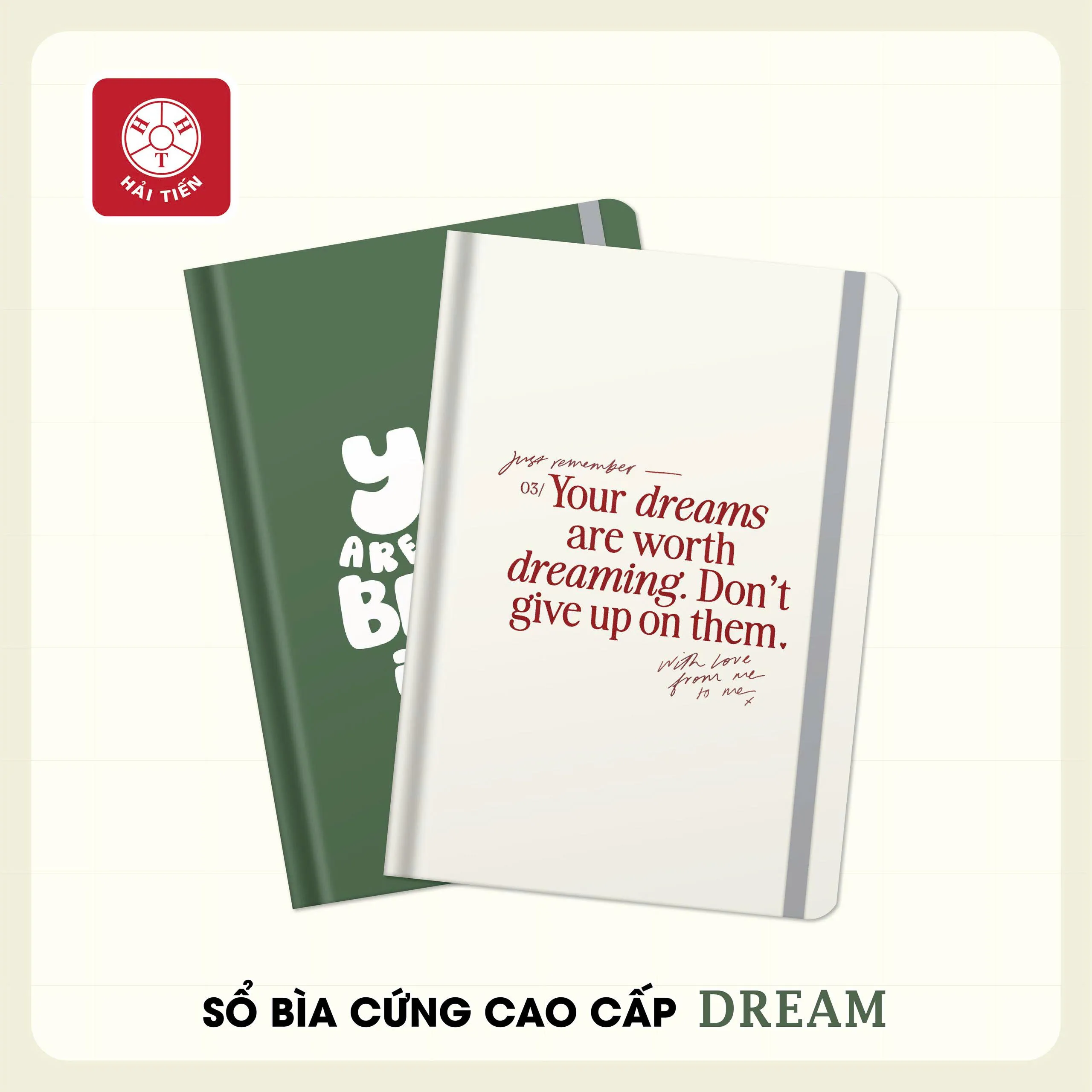 Sổ bìa cứng Hải Tiến Dream 5 9561 13.5x195mm 160 trang 100gsm - Kẻ caro (56)