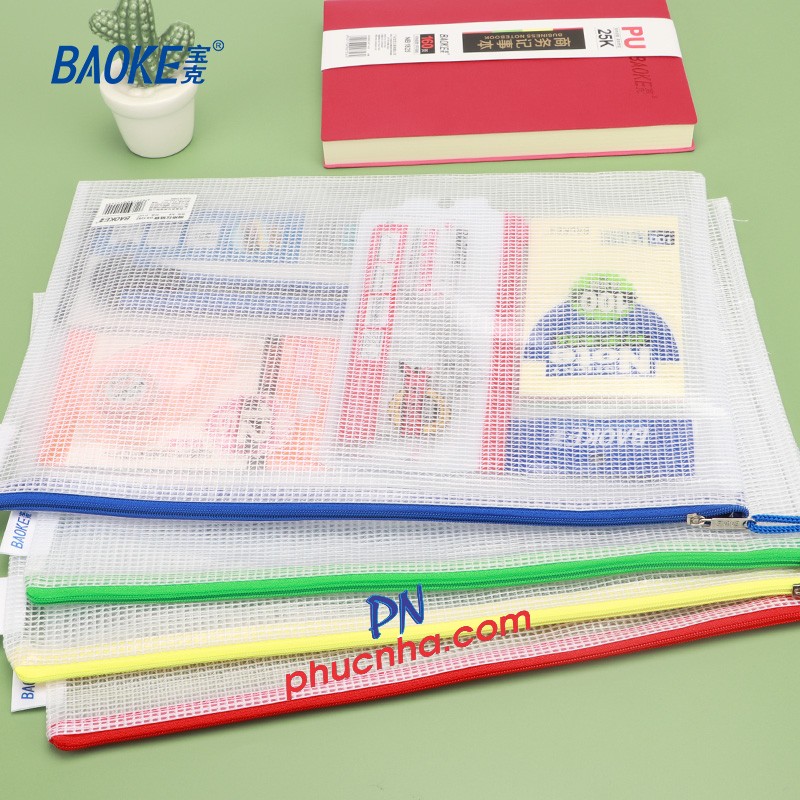 Túi nhựa dẻo ép chỉ lưới Baoke DS1283 (A5)