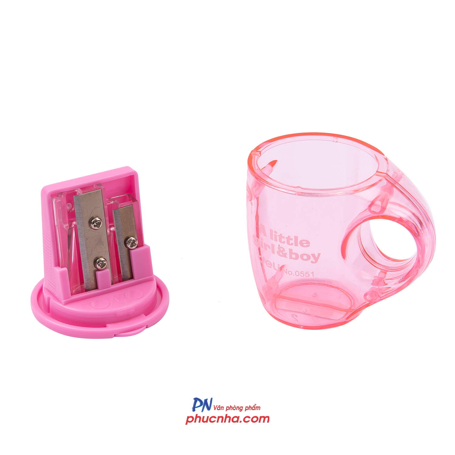 Gọt bút chì Deli 0551 2 lỗ hình cốc (12)