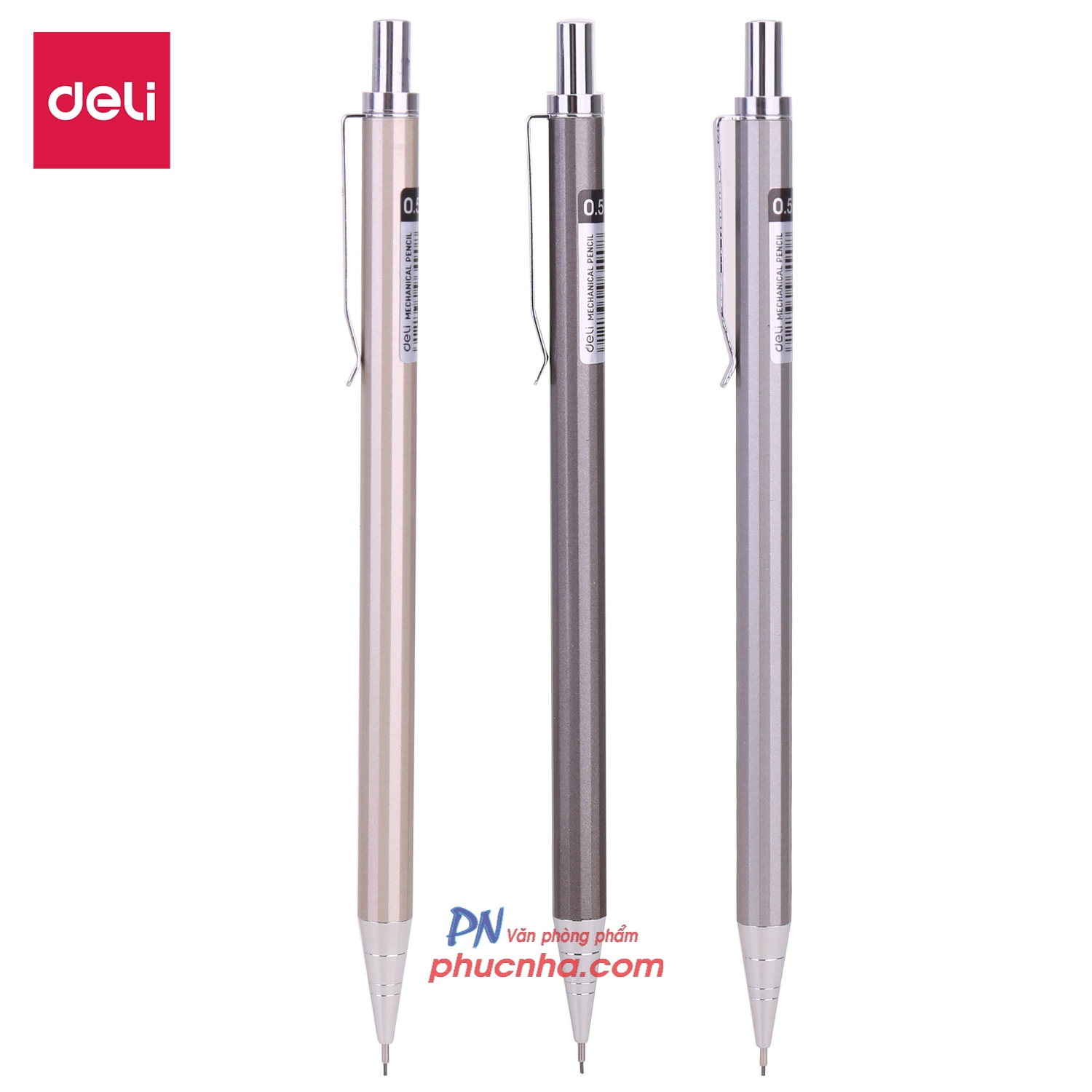 Bút chì bấm kim loại Deli 6490 0,5mm (36)