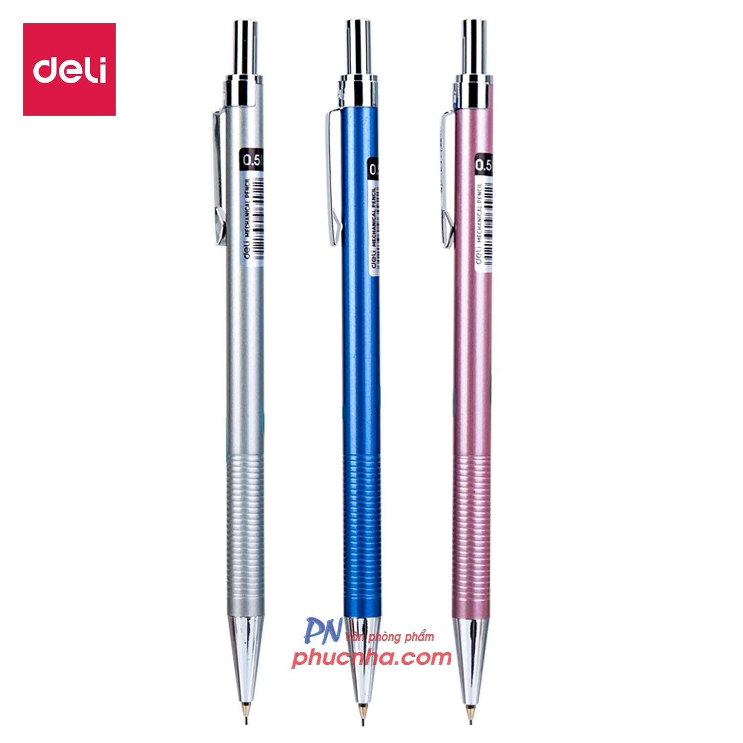 Bút chì bấm kim loại Deli 6492 0,5mm (36)