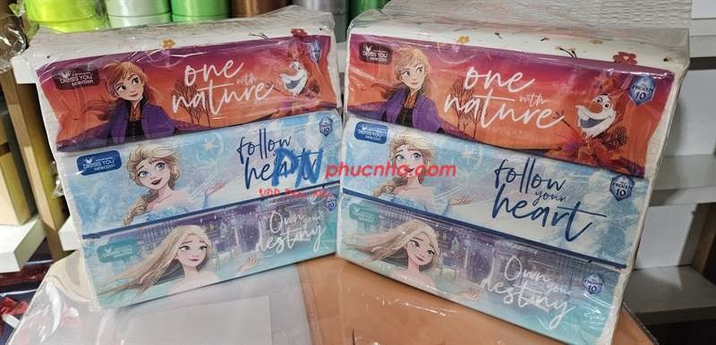 Khăn giấy lụa BLESS YOU Disney 150 tờ x 2 lớp ( 3/48)